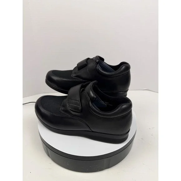 DREW Orthopedic Black Stretch Adjustable Strap Walking Shoes Women's 10 WW